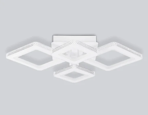 Люстра потолочная LED с пультом FA8878 Ambrella light белая на 1 лампа, основание белое в стиле современный хай-тек с пультом фото 4