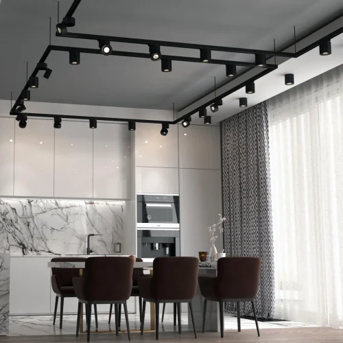 Трековый светильник однофазный LED Groda 358777 Novotech чёрный для шинопроводов серии Groda чёрный фото 3
