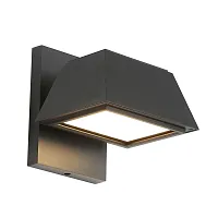 Настенный светильник уличный LED Trapezium 4300-1W Favourite уличный IP чёрный на 1 лампу, плафон чёрный в стиле современный хай-тек LED