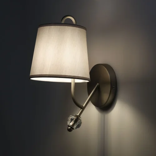 Бра Вега 329022701 MW-Light серый на 1 лампа, основание никель в стиле классический современный  фото 2