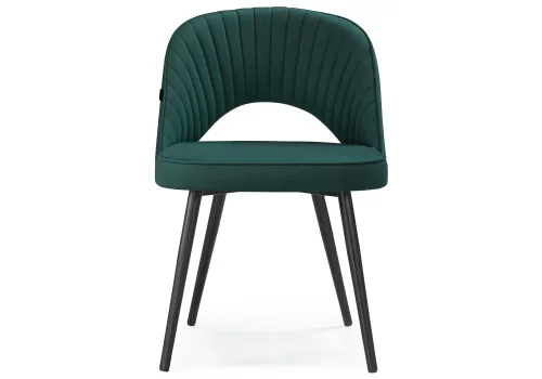 Деревянный стул Сандвикен черный / velutto 20 462400 Woodville, зелёный/велюр, ножки/металл/чёрный, размеры - ****500*550 фото 2