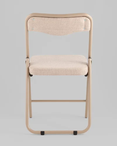 Стул складной Джонни рогожка бежевая каркас бежевый УТ000039510 Stool Group, бежевый/рогожка, ножки/металл/бежевый, размеры - ***** фото 5
