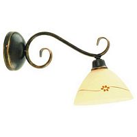 Бра Julia 691-NW Nowodvorski бежевый 1 лампа, основание бронзовое в стиле кантри 