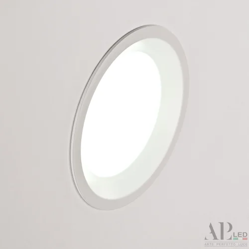 Светильник точечный LED Ingrid 3322.LDY12016/12W/6K Arte Perfetto Luce белый 1 лампа, основание белое в стиле модерн  фото 4