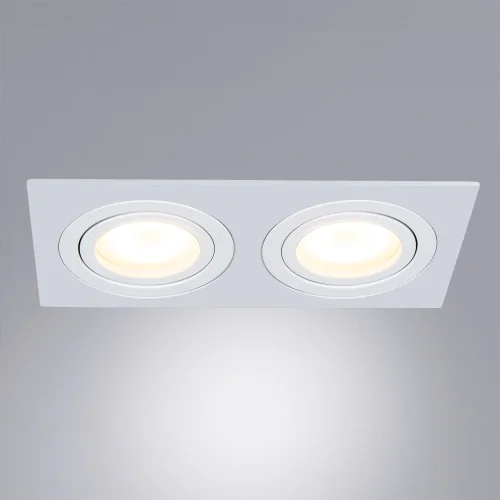 Светильник точечный Tarf A2168PL-2WH Arte Lamp белый 2 лампы, основание белое в стиле современный  фото 2