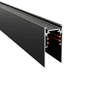 Шинопровод магнитный накладной 3м Skyline 48+ ST1003.439.00 ST-Luce чёрный в стиле хай-тек для светильников серии Skyline 48+ шинопровод магнитный накладной