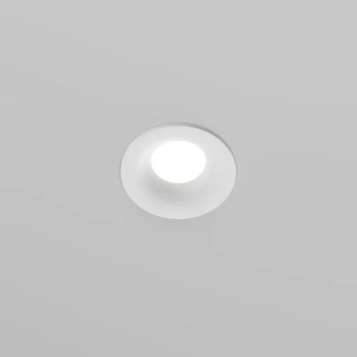 Светильник точечный Slim DL027-GU10-W Maytoni белый на 1 лампу, основание белое в стиле современный круглый фото 2