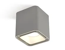 Светильник накладной XS7842001 Ambrella light серый 1 лампа, основание серое в стиле модерн хай-тек квадратный