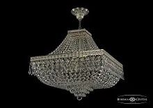 Люстра потолочная хрустальная 19272/H1/45IV GW Bohemia Ivele Crystal прозрачная на 8 ламп, основание золотое в стиле классика sp