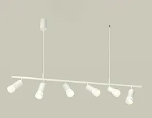 Светильник подвесной XB9005330 Ambrella light белый 6 ламп, основание белое в стиле хай-тек модерн 