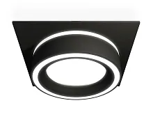 Светильник точечный XC8062018 Ambrella light белый 1 лампа, основание чёрное в стиле хай-тек 