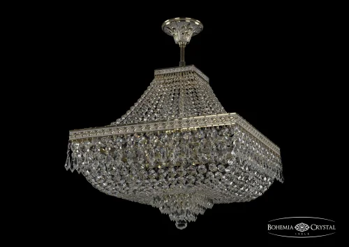 Люстра потолочная хрустальная 19272/H1/45IV GW Bohemia Ivele Crystal прозрачная на 8 ламп, основание золотое в стиле классический sp