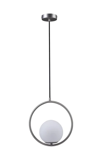 Светильник подвесной Glob LOFT2600-B LOFT IT белый 1 лампа, основание никель в стиле современный шар