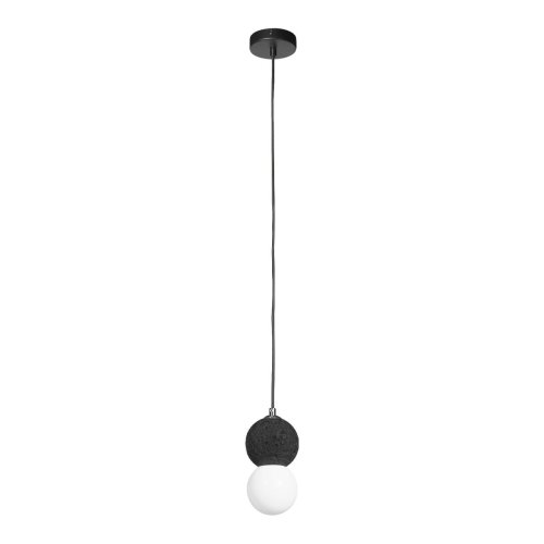Светильник подвесной Quill 10109 Dark grey LOFT IT белый 1 лампа, основание чёрное в стиле арт-деко шар
