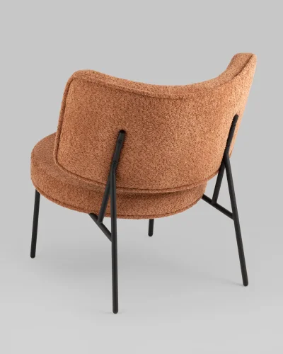 Кресло District Lounge букле терракотовый УТ000039111 Stool Group, /, ножки//, размеры - *750***680*800мм фото 2
