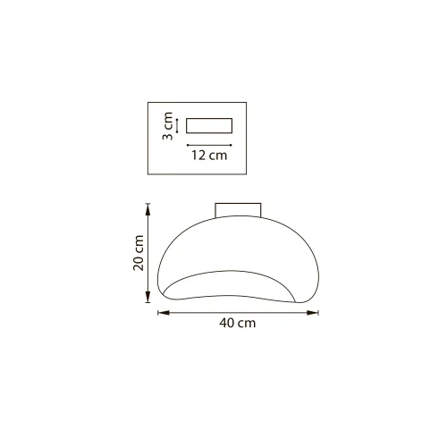 Светильник потолочный Sigma 611646 Lightstar белый на 1 лампу, основание белое в стиле современный арт-деко фото 2