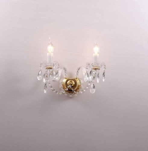 Бра Simone 1736-2W Favourite без плафона на 2 лампы, основание золотое жёлтое в стиле современный 