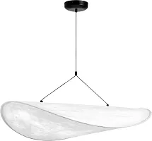 Светильник подвесной LED Genova 610086 Lightstar белый на 1 лампу, основание чёрное в стиле современный минимализм 