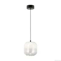 Светильник подвесной LED Ida FR6133PL-L4W Freya белый 1 лампа, основание чёрное в стиле современный 