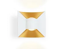 Настенный светильник LED ST4471 Ambrella light уличный IP54 золотой белый 1 лампа, плафон золотой белый в стиле хай-тек современный LED