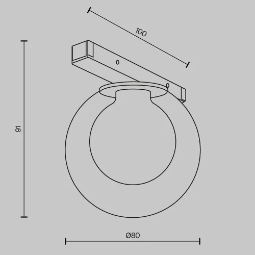 Трековый светильник LED Magnetic track system Basity TR181-1-4WTW-B Maytoni прозрачный для шинопроводов серии Magnetic track system Basity чёрный фото 9