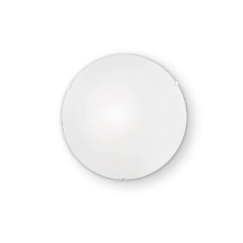 Светильник потолочный SIMPLY PL1 Ideal Lux белый 1 лампа, основание белое в стиле современный 
