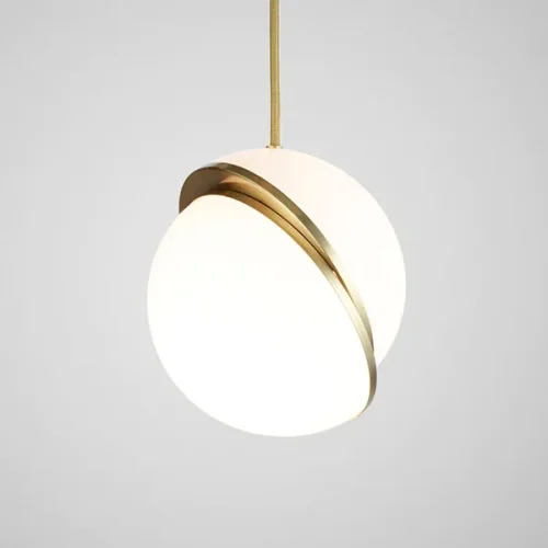Светильник подвесной ImperiumLoft Crescent 3 9182S/3S white 109514-30 ImperiumLoft белый на 3 лампы, основание золотое в стиле современный фото 3