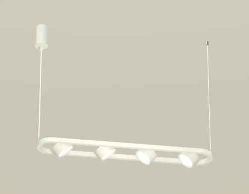 Светильник подвесной XB9163100 Ambrella light белый на 4 лампы, основание белое в стиле хай-тек современный 