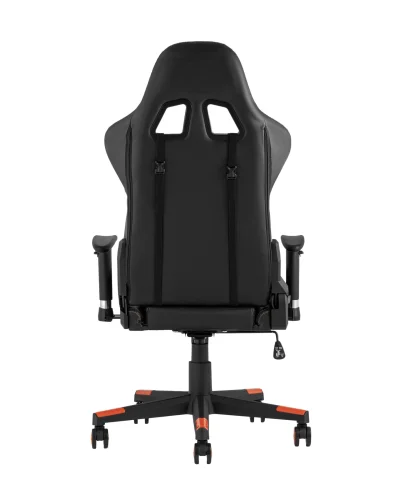 Кресло спортивное TopChairs Cayenne оранжевое УТ000023927 Stool Group, оранжевый/экокожа, ножки/металл/чёрный, размеры - ****640*530 фото 2