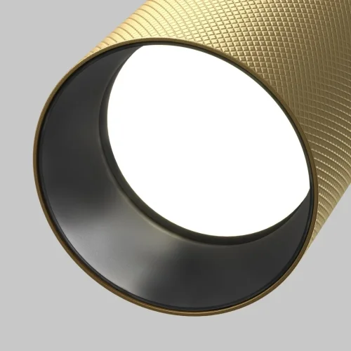 Светильник точечный Artisan C081CL-01-GU10-MG Maytoni матовый золото 1 , основание чёрное в стиле хай-тек современный трубочки фото 2