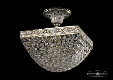 Светильник потолочный 19322/20IV GW Bohemia Ivele Crystal прозрачный 2 лампы, основание золотое в стиле классический sp