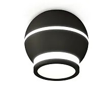 Светильник накладной Techno spot XS1102040 Ambrella light чёрный 1 лампа, основание чёрное в стиле современный круглый