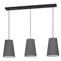 Светильник подвесной Petrosa 390136 Eglo серый 3 лампы, основание чёрное в стиле современный 