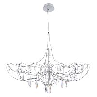 Люстра подвесная ЛЕД Мира / Mira 10589/900 Silver Asfour LOFT IT прозрачная на 1 лампу, основание серебряное в стиле арт-деко капли Люстра подвесная ЛЕД Мира / Mira 10589/900 Silver Asfour LOFT IT прозрачная на 1 лампу, основание серебряное в стиле арт-деко капли