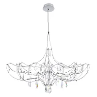 Люстра подвесная ЛЕД Мира / Mira 10589/900 Silver Asfour LOFT IT прозрачная на 1 лампу, основание серебряное в стиле арт-деко капли Люстра подвесная ЛЕД Мира / Mira 10589/900 Silver Asfour LOFT IT прозрачная на 1 лампу, основание серебряное в стиле арт-деко капли