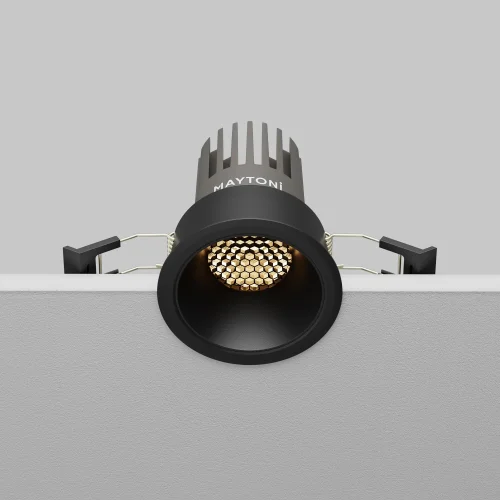 Светильник точечный LED Dip DL123-10W-3K-B Maytoni чёрный на 1 лампу, основание чёрное в стиле современный круглый фото 10
