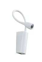 Бра с выключателем LED CLT 213W WH Crystal Lux белый 1 лампа, основание белое в стиле хай-тек современный минимализм гибкая ножка