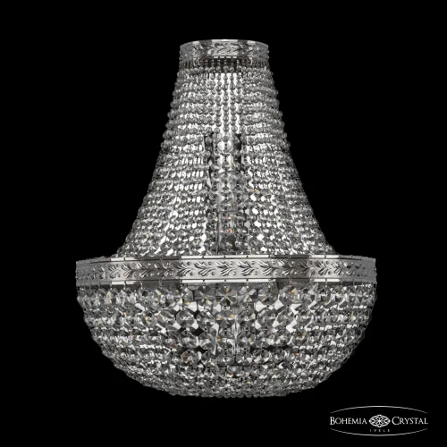 Бра 19111B/H1/35IV Ni Bohemia Ivele Crystal прозрачный на 4 лампы, основание никель в стиле классический sp