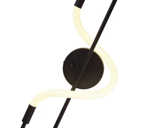 Бра LED Далия 08040K-L,19 белый на 1 лампу, основание чёрное в стиле современный хай-тек гибкий неон фото 2