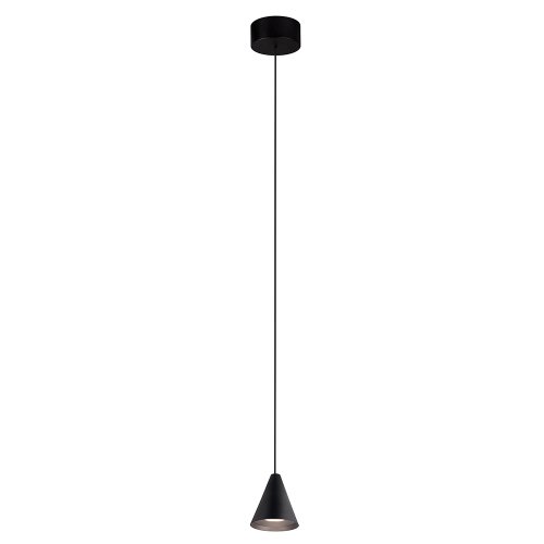 Светильник подвесной LED CLT 066C70P BL Crystal Lux чёрный 1 лампа, основание чёрное в стиле современный  фото 2