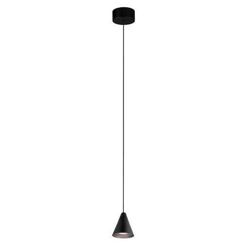 Светильник подвесной LED CLT 066C70P BL Crystal Lux чёрный на 1 лампу, основание чёрное в стиле современный фото 2