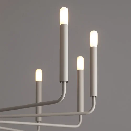 Люстра подвесная Orto XII B 11465-NW Nowodvorski серая на 12 ламп, основание серое в стиле современный фото 3