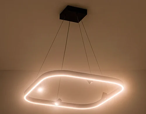 Светильник подвесной LED FL5803 Ambrella light чёрный 1 лампа, основание чёрное в стиле современный хай-тек квадраты фото 4