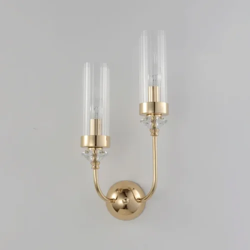 Бра SECRET AP2 GOLD Crystal Lux прозрачный на 2 лампы, основание золотое в стиле классический фото 4 Бра SECRET AP2 GOLD Crystal Lux прозрачный на 2 лампы, основание золотое в стиле классический фото 4