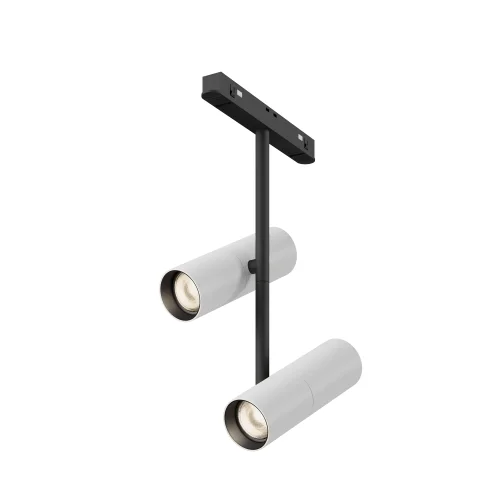 Трековый светильник LED Magnetic track system Exility TR005-2-2X12W3K-BW Maytoni белый для шинопроводов серии Magnetic track system Exility чёрный