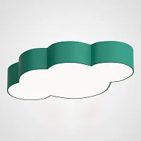 Светильник потолочный CLOUD 50 Зеленый 186674-26 ImperiumLoft белый на 1 лампу, основание зелёное в стиле современный скандинавский 