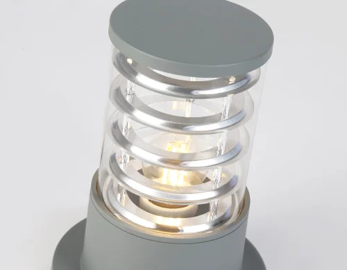 Парковый светильник ST2531 Ambrella light уличный IP54 серый 1 лампа, плафон прозрачный в стиле хай-тек современный E27 фото 4