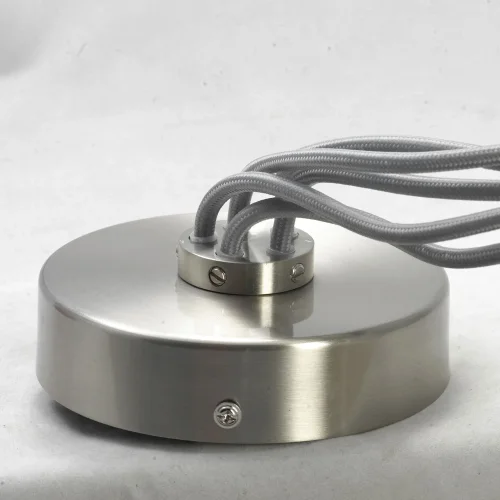 Светильник подвесной LSP-8071 Lussole серый 5 ламп, основание хром в стиле современный  фото 6