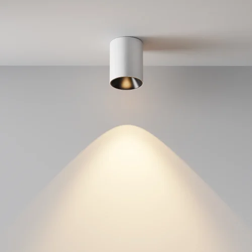 Светильник накладной LED Alfa LED C064CL-8W3K-RD-WB Maytoni белый на 1 лампу, основание белое в стиле современный хай-тек круглый фото 6