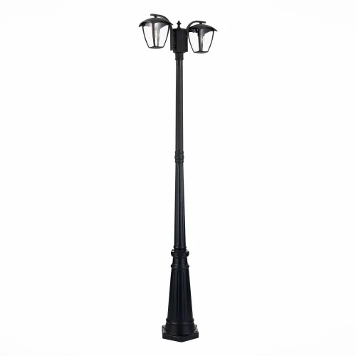 Парковый светильник Sivino SL081.405.02 ST-Luce уличный IP44 чёрный 2 лампы, плафон прозрачный в стиле современный E27 фото 5
